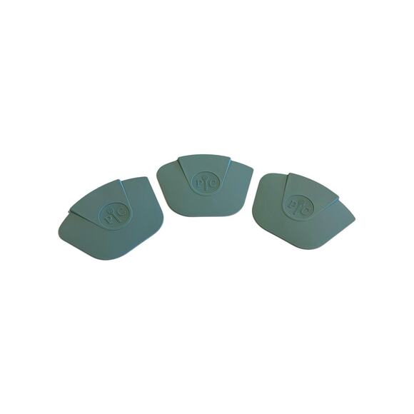 Pampered Chef Set of 3 Nylon Pan Scrapers #2610 RETIRED Blue - Picture 1 of 8
